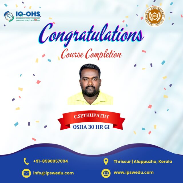 👏 Congratulations on Your Course Completion!
Hard work, commitment, and knowledge have brought you here.
With IPSW Institution, you’re now ready to step into new career opportunities. 🌍