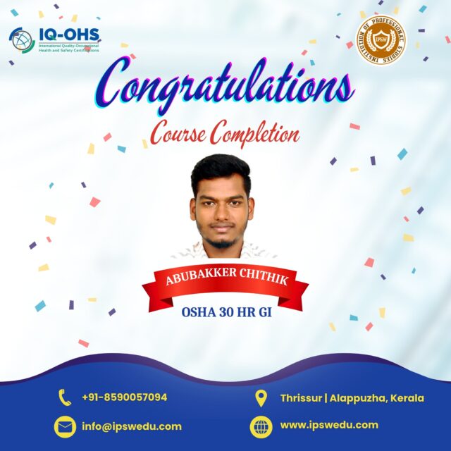 🎉 Success starts with learning!
Proud to celebrate our students who have successfully completed their course at IPSW. May this achievement open doors to greater opportunities and a brighter future. 🌟