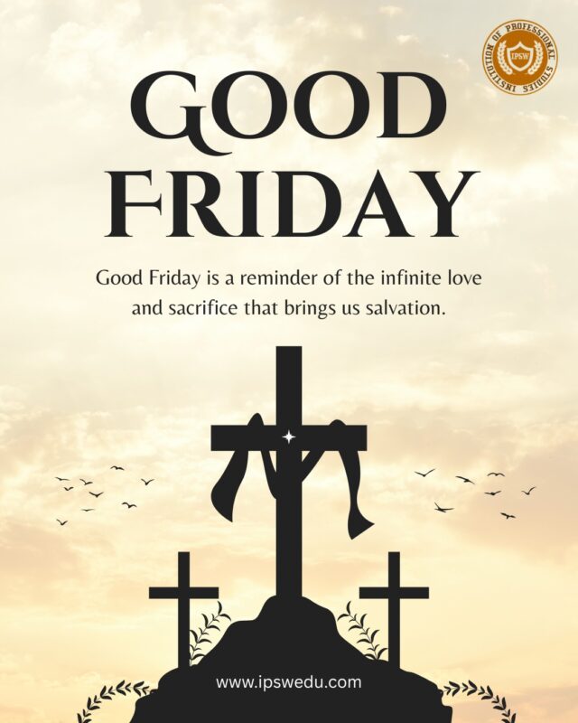 This Good Friday, let’s pause and reflect on the importance of care, responsibility, and human life.

Build a career that protects others and creates safer workplaces.

Wishing you a blessed and peaceful Good Friday. ✝️