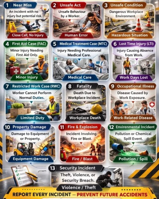 Types Of INCIDENTS IN THE WORKPLACE 
 Definition & Examples