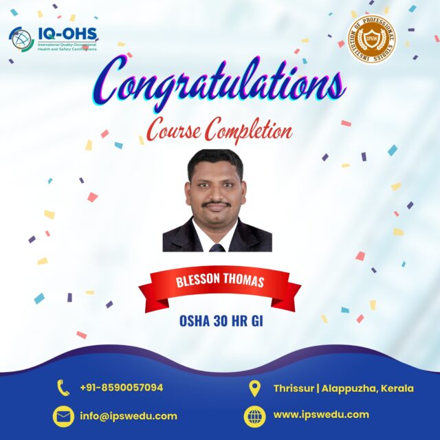 🚀 From Learning to Achievement!
Course successfully completed at IPSW Institution.
Now it’s time to turn knowledge into real-world success. 🌟