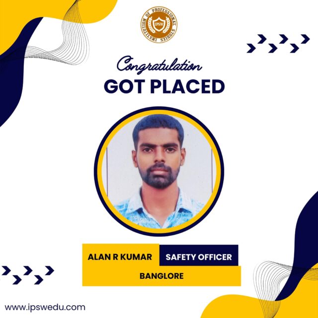 Congratulations on Your Placement! 🎉

We are proud to announce that our student has successfully secured placement through IPSW! Your hard work, dedication, and commitment have truly paid off. This achievement marks the beginning of a bright and successful career ahead.

Wishing you all the best for your professional journey—keep growing, keep achieving! 🚀