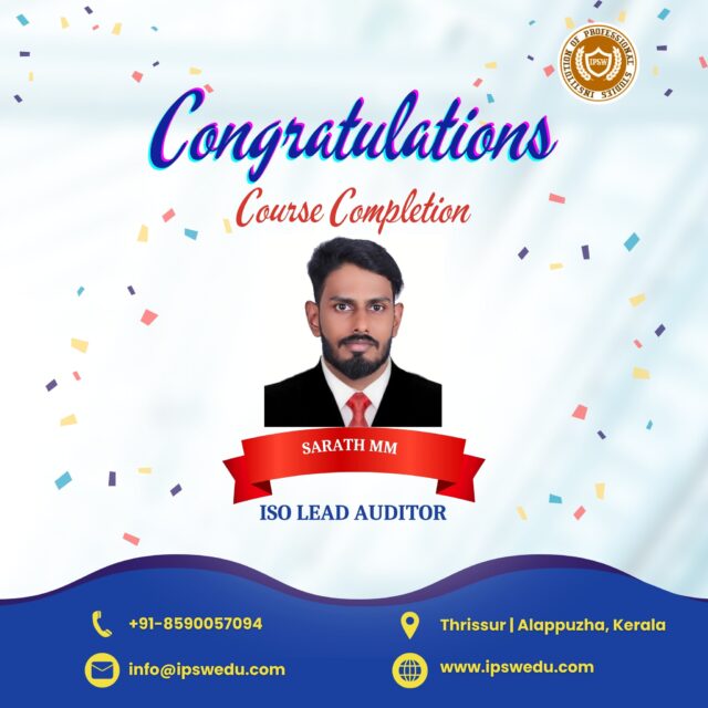 Another learner has successfully completed their professional training at IPSW Institution!

Equipped with industry-relevant knowledge and practical skills.

One step closer to exciting career opportunities in the safety profession.

Start your journey with IPSW and earn a certificate that makes a difference. 🚀