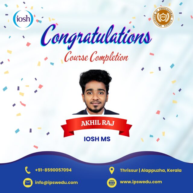 🚀 From Learning to Achievement!
Course successfully completed at IPSW Institution.
Now it’s time to turn knowledge into real-world success. 🌟