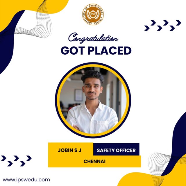 Congratulations on your successful placement! 🎉 
Your hard work and dedication have paid off.
 IPSW is proud of your achievement and wishes you continued success in your career.